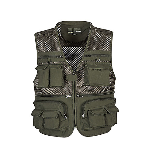 

Men's Vest / Gilet Windproof Breathability Heat Retaining Fishing Daily Wear / Cotton