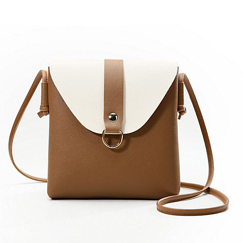 

Women's Polyester / PU Crossbody Bag Solid Color Black / Wine / Blushing Pink