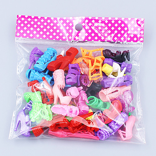 

Doll Shoes For Barbiedoll Polyester Shoes 20 pcs For Girl's Doll Toy / Kids