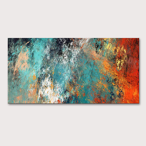 

Oil Painting Hand Painted - Abstract Modern Stretched Canvas