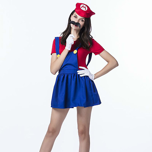 

Uniforms Mario Cosplay Costume Cosplay Wigs Party Costume Costume Adults' Women's Cosplay Halloween Christmas Halloween Carnival Festival / Holiday Spandex Polyester Red / Green Women's Easy Carnival