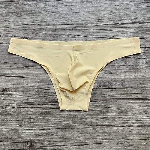 

Men's Basic Briefs Underwear - Normal 1 Piece Low Waist Black White Light Green M L XL