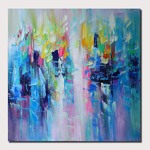 

Oil Painting Hand Painted - Abstract Landscape Comtemporary Modern Stretched Canvas