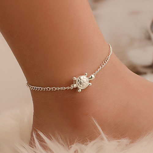 

Anklet Elegant Trendy Ethnic Women's Body Jewelry For Date Birthday Party Alloy Wedding Friends Silver 1 Piece