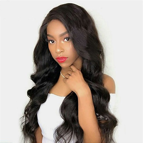 

Human Hair Lace Front Wig Free Part style Brazilian Hair Curly Black Wig 130% Density Women Women's Long Others Clytie