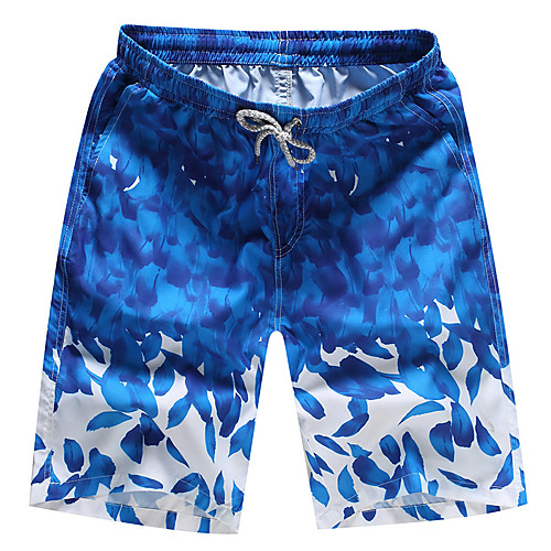 

Men's Swim Shorts Swim Trunks Breathable Quick Dry Drawstring - Swimming Surfing Beach Autumn / Fall Summer / Micro-elastic