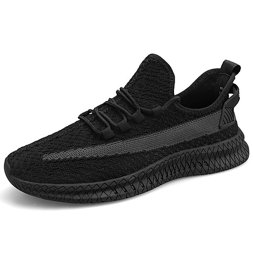 

Men's Spring / Summer Sporty / Casual Athletic Outdoor Trainers / Athletic Shoes Running Shoes Tissage Volant Breathable Non-slipping Black / Red / White / Black Color Block