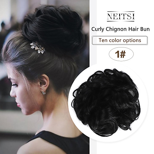 

Headpiece / Hair Accessory / chignons Casual / Daily / Loose Curl Hair Bun Women / Synthetic / Adorable Synthetic Hair Hair Piece Hair Extension Casual / Daily / Loose Curl Black#1B / Medium Brown