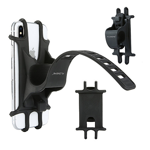 

Bike Phone Mount Adjustable Anti-Slip Anti-Shake / Damping for Road Bike Mountain Bike MTB Folding Bike Silicone Cycling Bicycle Black 1 pcs