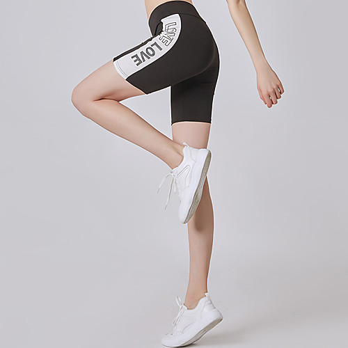 

Women's High Waist Yoga Shorts Shorts Butt Lift Breathable Quick Dry Red / black Black / White BlackGray Gym Workout Running Fitness Sports Activewear Stretchy Skinny / Moisture Wicking