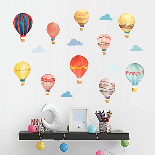 

DIY Hot Balloon Wall Sticking Paper Wallpaper in Children's Bedroom Living Room Studio Decorative Wall Stickers - Plane Wall Stickers Still Life Kids Room / Nursery