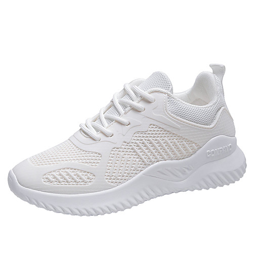 

Women's Trainers Athletic Shoes Flat Heel Round Toe Sporty Casual Athletic Outdoor Mesh White Black Pink