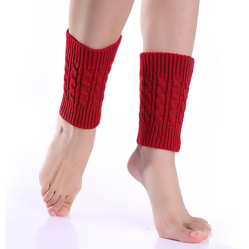 

Women's Warm Sexy Legwarmers 680D Red Khaki Green One-Size