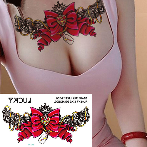 

3 pcs Temporary Tattoos Water Resistant / Best Quality Shoulder / Chest Tattoo Stickers