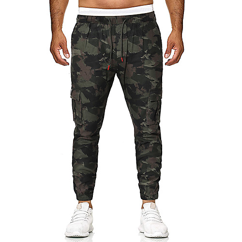 

Men's Military Slim Chinos Pants - Camouflage Army Green Gray US32 / UK32 / EU40 / US34 / UK34 / EU42 / US36 / UK36 / EU44 / Drawstring / Elasticity