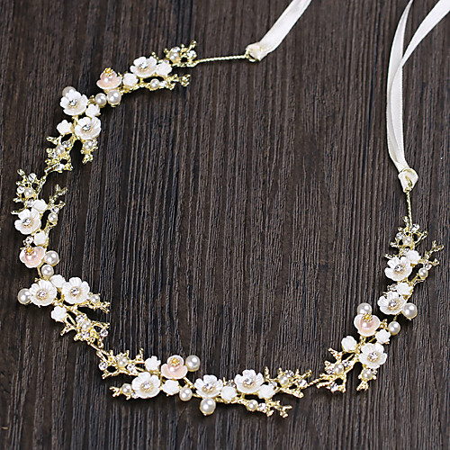 

Women's Headbands Hair Jewelry For Wedding Engagement Party Birthday Wedding Crystal Alloy Silver Golden 1pc