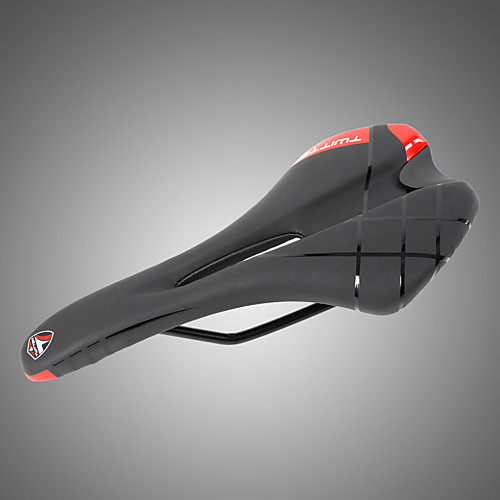 

Bike Saddle / Bike Seat Breathable Comfort Cushion Hollow Design PU Leather Cycling Road Bike Mountain Bike MTB Folding Bike Black Red / Thick / Ergonomic / Ergonomic / Thick