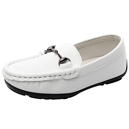 

Boys' / Girls' Comfort Nappa Leather Loafers & Slip-Ons Little Kids(4-7ys) / Big Kids(7years ) White / Black Spring / Fall / Rubber