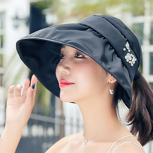 

Visor Hat 1 PCS Portable Windproof Anti-Eradiation Comfortable Floral Botanical POLY Autumn / Fall Spring Summer for Women's Camping / Hiking / Caving Traveling Dark Pink Red Pink / Winter / Winter