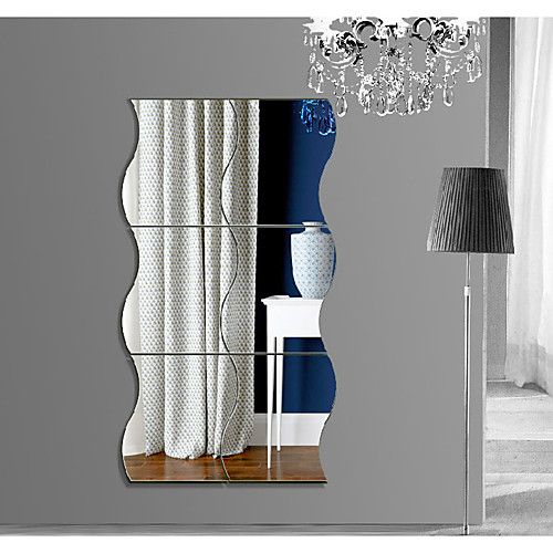 

3D Wall Stickers Mirror Wall Stickers Decorative Wall Stickers, Acrylic Home Decoration Wall Decal Wall Decoration 1pc