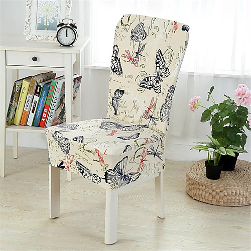 

Slipcovers Chair Cover Yarn Dyed Polyester/ Stylish Butterfly/Floral Pattern/ Highly Stretchy/ Easy to Install