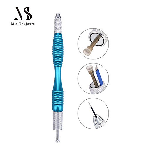 

Manual Permanent Makeup Pen With Line Guide Double Heads Microblading Pen For Eyebrows Tattoo