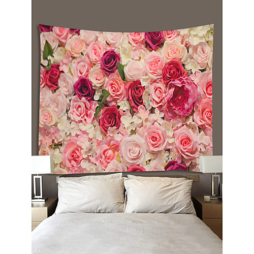 

Valentine's Day Wall Tapestry Art Decor Blanket Curtain Hanging Home Bedroom Living Room Decoration Rose Flower