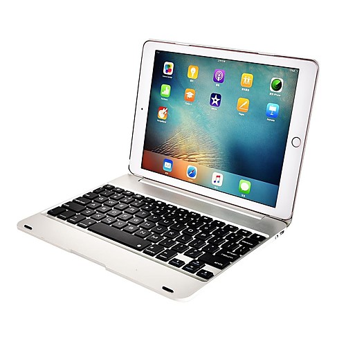 

Case For Apple iPad Air / iPad Air 2 / iPad Pro 9.7'' Shockproof / Dustproof / with Keyboard Full Body Cases Solid Colored Hard Metal