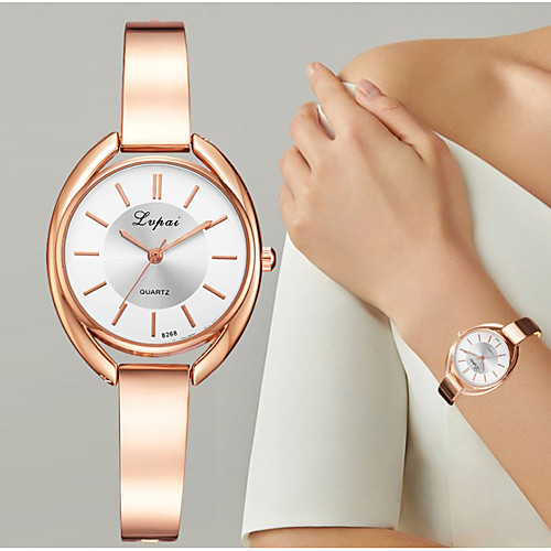 

Women's Quartz Watches Fashion Elegant Silver Rose Gold Stainless Steel Quartz Silver Rose Gold Silver / Black Casual Watch 1 pc Analog One Year Battery Life