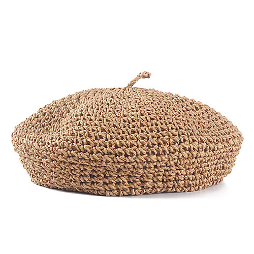 

Straw Hats with Solid 1 Piece Casual / Daily Wear Headpiece