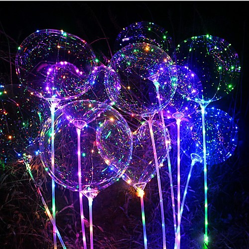

1pc Luminous Led Balloon Transparent Round Bubble Decoration Birthday Party Wedding Decor LED Balloons Christmas Gift