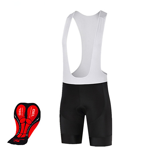 

MAKOSHARK Men's Women's Cycling Bib Shorts Cycling MTB Shorts Bike Padded Shorts / Chamois Bottoms Breathable Quick Dry Sports Black / White Mountain Bike MTB Road Bike Cycling Clothing Apparel
