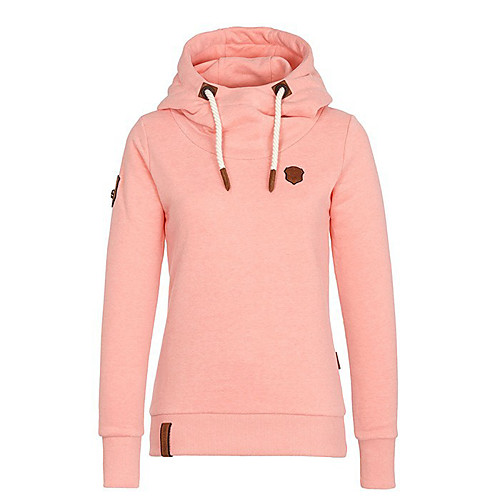 

Women's Hoodie Pullover Pure Color Hoodie Cotton Solid Color Sport Athleisure Hoodie Top Long Sleeve Warm Soft Comfortable Everyday Use Daily Exercising / Winter