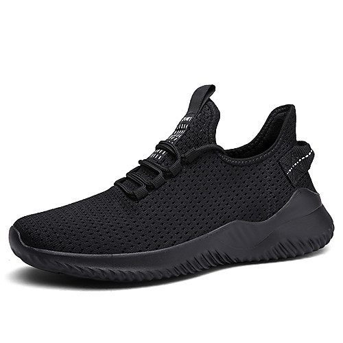 

Unisex Fall Daily Outdoor Trainers / Athletic Shoes Running Shoes / Walking Shoes Mesh Breathable Non-slipping Shock Absorbing Black / White / Black