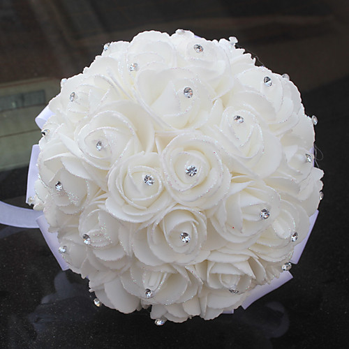 

Wedding Flowers Bouquets Wedding / Wedding Party Grosgrain / Glasses / PORON 11-20 cm
