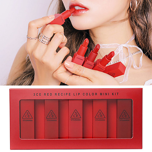 

Limited Edition 3CE Lipstick Set Matte Waterproof Long Lasting Lip Makeup