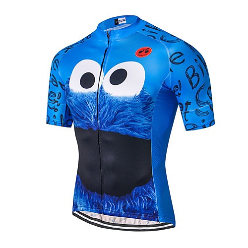 

21Grams Men's Short Sleeve Cycling Jersey Polyester Elastane Lycra Red Green Blue Novelty Bike Jersey Top Mountain Bike MTB Road Bike Cycling Breathable Quick Dry Moisture Wicking Sports Clothing