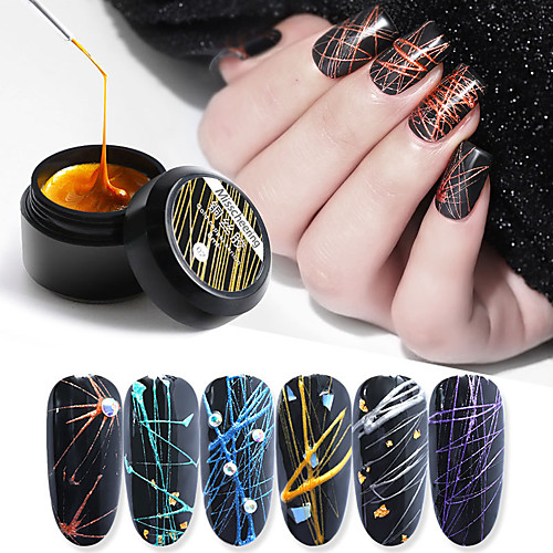 

8ml Nail Phototherapy Glue Stretch Drawing Plastic Silk Painted Plastic Painting Flower Pull Line Nail Oil Gel