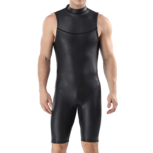 

MYLEDI Men's Sleeveless Wetsuit 2mm CR Neoprene Diving Suit Windproof Anatomic Design High Elasticity Sleeveless Back Zip Solid Colored Spring Summer