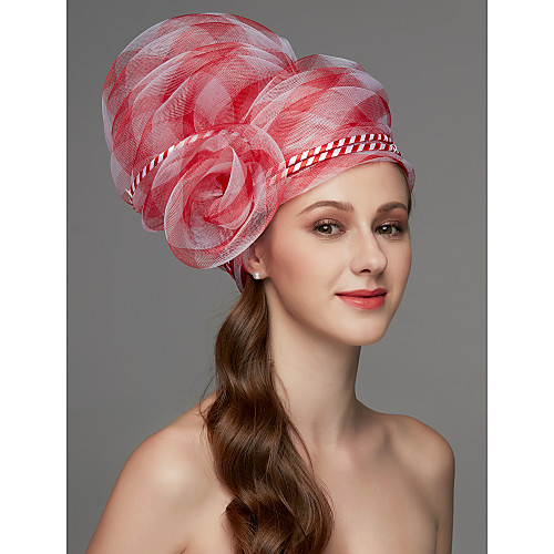 

Net Fascinators / Headdress / Headpiece with Feather / Flower / Trim 1 Piece Wedding / Special Occasion / Horse Race Headpiece