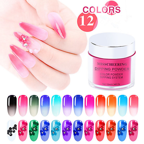 

1 pcs Color-Changing / Multi Function Glitter Glitter Powder For Finger Nail Fashion nail art Manicure Pedicure Daily / Festival Romantic / Elegant