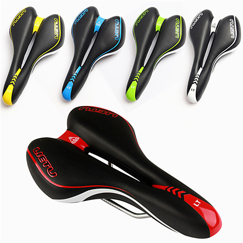 

Bike Saddle / Bike Seat Breathable Comfort Cushion Hollow Design Polycarbonate PU Leather Cycling Mountain Bike MTB Recreational Cycling Fixed Gear Bike Black / White Black / Red Black / Green