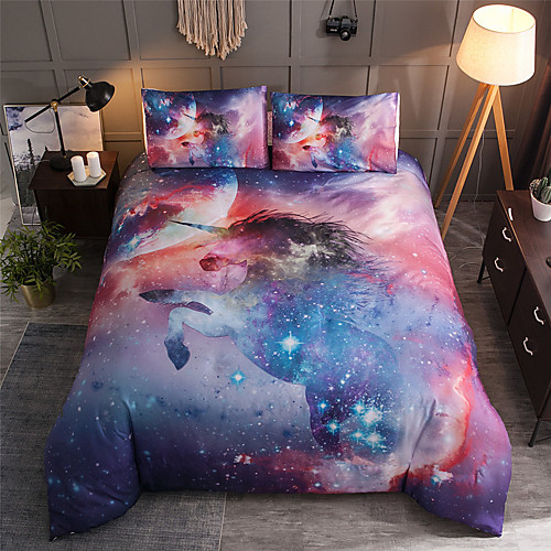 

Unicorn Bedding Set for comforter Colourful Animal Cartoon Duvet Cover with Pillow Cases Twin Full Queen King Size Kids new