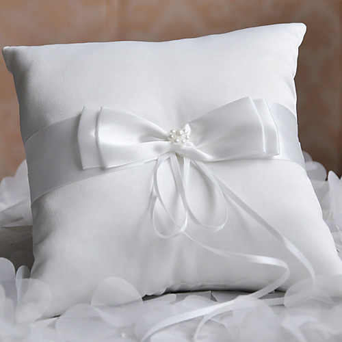 

Terylene / Plain Sateen Bowknot Satin Ring Pillow Pillow All Seasons