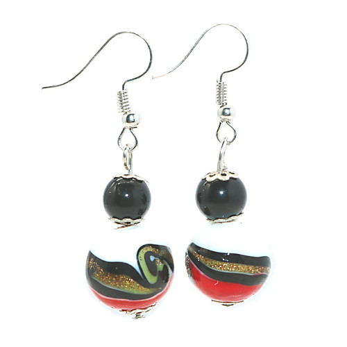 

Women's Blue Orange Pink Earrings Classic Gourd Trendy Earrings Jewelry Orange / Red / Blue For Street 1 Pair