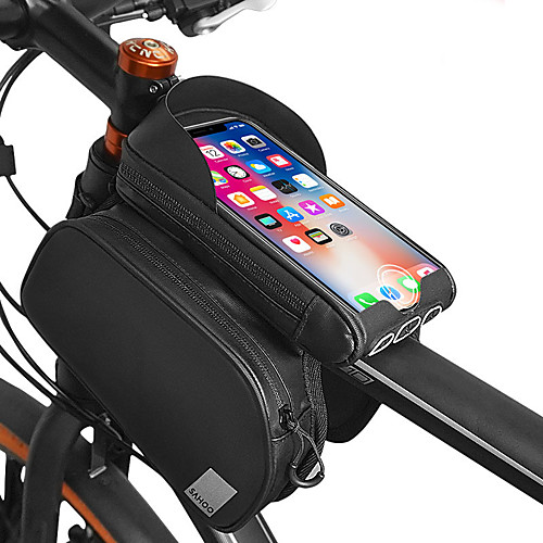 

Cell Phone Bag 6.2 inch Touch Screen Portable Reflective Strips Cycling for iPhone 8/7/6S/6 iPhone 8 Plus / 7 Plus / 6S Plus / 6 Plus iPhone X Black Cycling / Bike / 600D Polyester