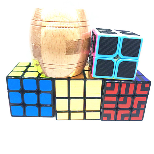 

Speed Cube Set 5 pcs Magic Cube IQ Cube 222 333 Magic Cube Puzzle Cube Rotatable Office Desk Toys Teenager Adults' Toy Gift