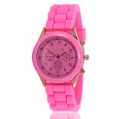 

Dress Watch Silicone Analog Rose Gold / Stainless Steel
