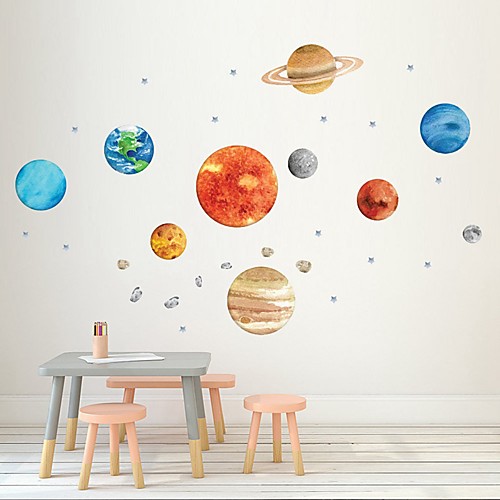 

Nine Planetary Walls With Self-Adhesive Decorative Graffiti Stickers For Planetary Walls Of Creative Children'S Houses Decorative Wall Stickers -10431cm