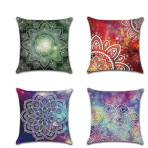 

Set of 1 Linen Pillow Cover, Color Block Contemporary Classic Fashion Throw Pillow